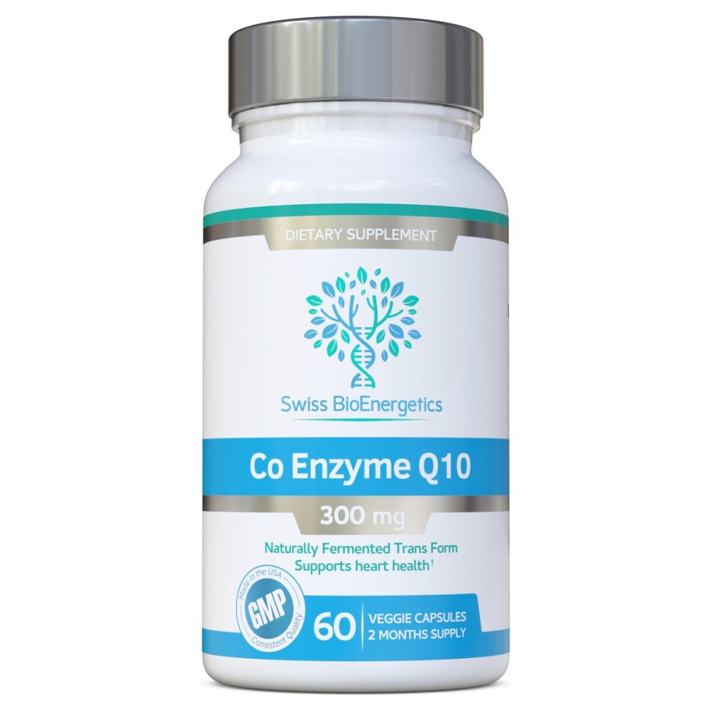 Co Enzyme Q10 CoQ10 300mg 60 Capsules - Superior Naturally Fermented Trans Form