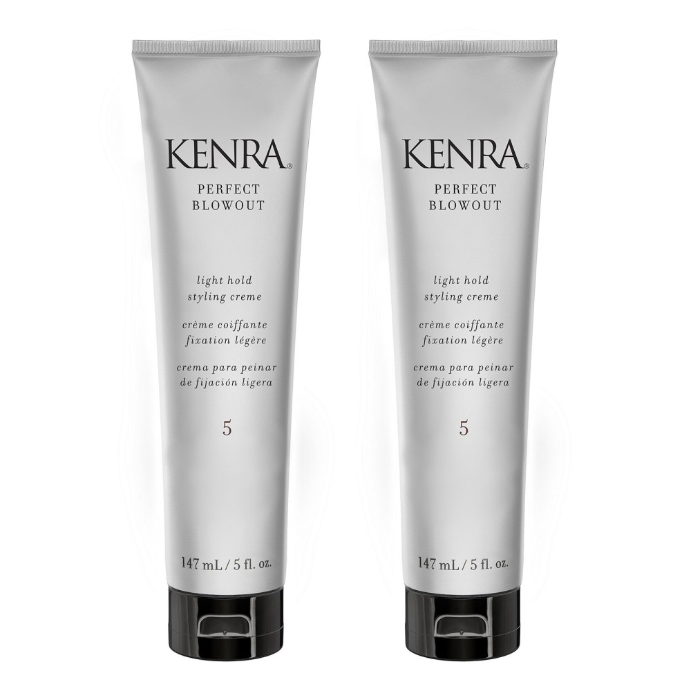 Kenra Professional Perfect Blowout 5 | Light Hold Styling Crme | Provides Thermal Protection | Increases All Over Body & Fullness | Lightweight Formula | All Hair Types | 5 fl. Oz (2-Pack)