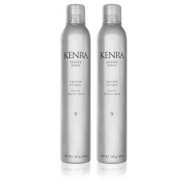 Kenra Professional Design Spray 9 | Light Hold Hairspray | Tames Frizz & Flyaways | Lightweight, Brushable Formula | All Hair Types | 10 oz (2-Pack)