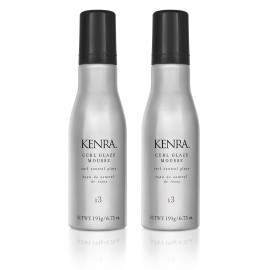 Kenra Professional Curl Glaze Mousse 13 | Curl Control Glaze | Provides Frizz Control & Humidity Resistance | All Hair Types | 6.75 oz (2-Pack)