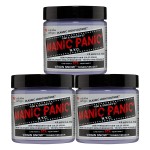 MANIC PANIC Virgin Snow - Classic High Voltage Semi-Permanent Blue Tinted Hair Coloring - Eliminates Brassy Tones, Vegan, PPD & Ammonia-Free for Women & Men (3PK)