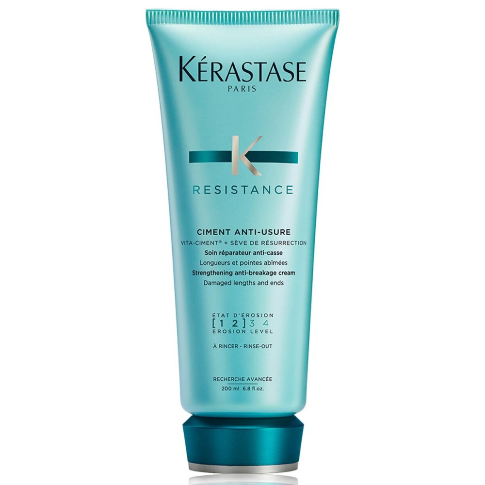 KERASTASE Resistance Ciment Anti-Usure Treatment - Restorative Anti-Breakage Cream, Strengthens Weak, Brittle, Damaged Hair, Softens and Enhances Shine