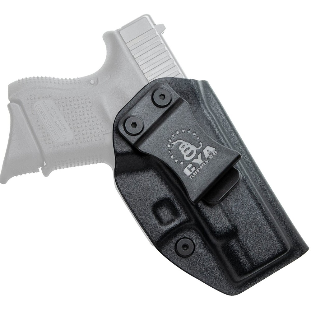 CYA Supply Co. Base IWB Concealed Carry Holster Veteran Owned Made in USA - Fits Glock 26 Gen 3-5 Glock 27/33 Gen 3-4