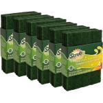 Scouring Pads - Heavy Duty Household Cleaning Scrubber with Non-Scratch Anti-Grease Technology - Reusable Scrubbing Pads - Green, 24 Pack