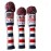 Craftsman Golf US Flag Knit Pom Pom White Blue Red Driver,Fairway Wood, Hybrid Head Cover Headcover for Callaway Mizuno Cobra Taylormade (3pcs (1,3,5))