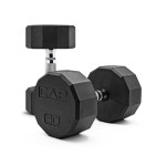 CAP Barbell 12-Sided Coated Dumbbell with Chrome Handle, Pair, 30 LB