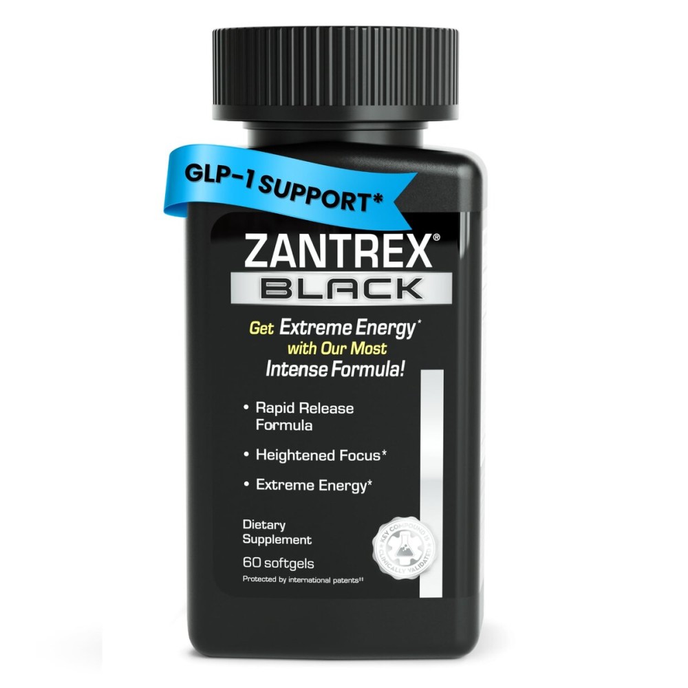 Zantrex Black - Naturally Boost GLP-1 & Metabolism Support | Appetite Suppressant, Thermogenic Energy, Weight Loss Formula | 84 Pills