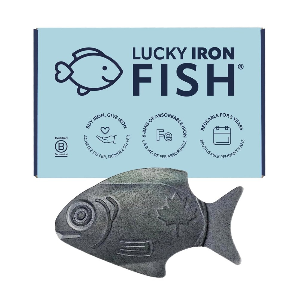 The Original Lucky Iron Fish . An Iron Supplement Alternative to Reduce Deficiency. NO SIDE EFFECTS. Use once daily - 5 year supply included.