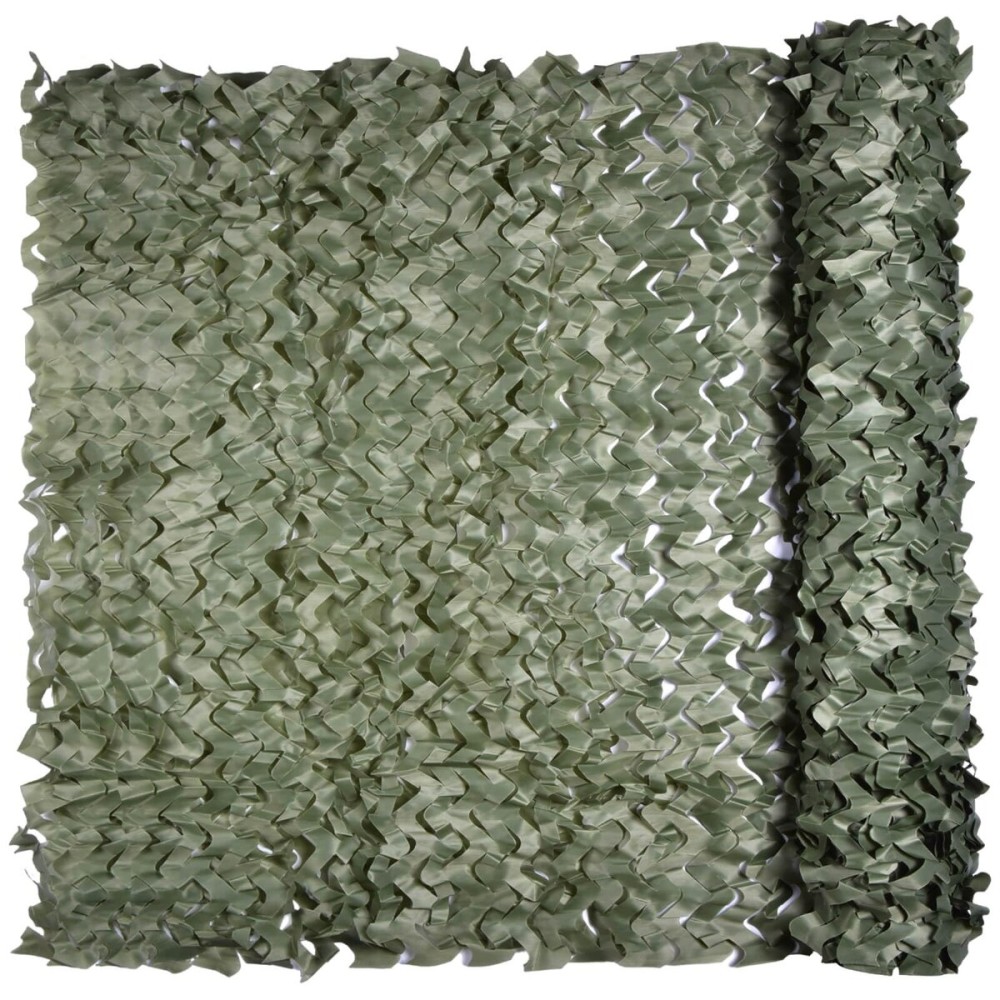 iunio Camo Netting Camouflage Netting, Camo Net Bulk Roll Camouflage Mesh Nets for Hunting Blind Deer Stand Military Party Decorations Sunshade Shooting (Dark Green, 4.9ft*6.5ft/1.5m*2m)