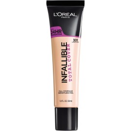 L\'Oreal Paris Infallible Total Cover Foundation, Classic Ivory, 1 fl; oz.