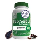 Health Thru Nutrition Black Seed Oil 500mg 360 Softgels | High Potency 2% Thymoquinone | 3rd Party Tested | Pure Cold Pressed | Organically Gown | Non-GMO, Gluten Free, Soy Free