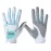 PGM Women\'s Golf Glove One Pair, Improved Grip System, Cool and Comfortable (White Blue, L)