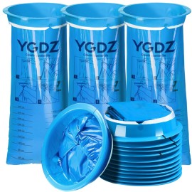 YGDZ Vomit Bags Disposable, 15 Pack 1000ml Emesis Bag Disposable- Leak Resistant, Medical Grade, Portable, Puke Throw Up Nausea Barf Bags for Travel, Motion Sickness, for Women, Kids