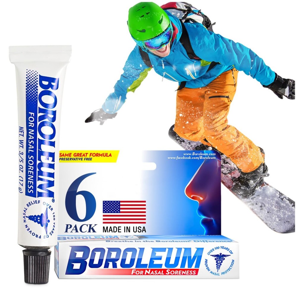 Boroleum Dry Relief Nasal Soreness & Stuffy Nose Relief | Medicated Nasal Gel and Nose Moisturizer