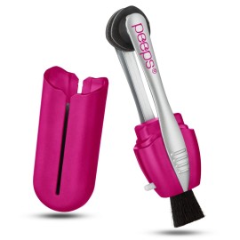 CarbonKlean Peeps Eyeglass Lens Cleaner - Efficient and Durable Carbon Microfiber Technology - Exclusively Used by NASA - 500 Uses (Soft Touch Pink)