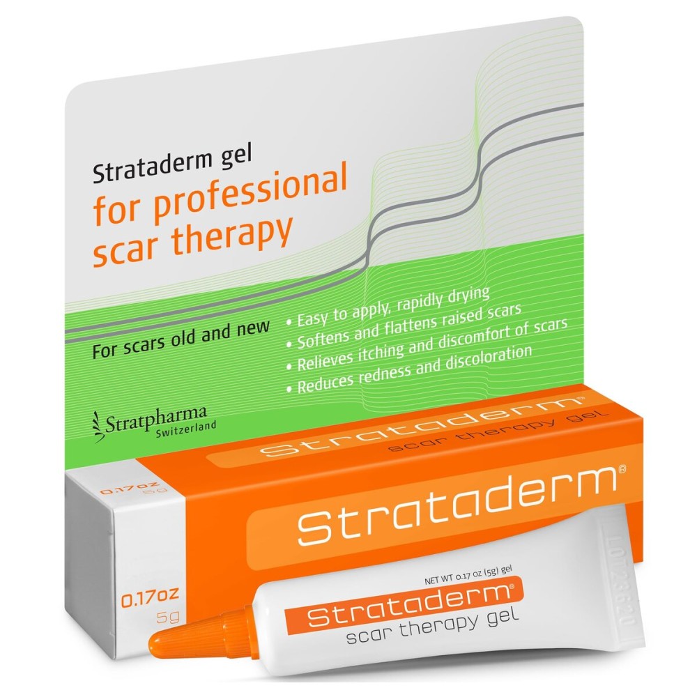 Strataderm Professional Scar Therapy Gel | Old and New Scars from General Surgery, Trauma, Wounds, Burns, Bites, Acne & Skin Disease | Reduces Redness, Discoloration, Discomfort & Itch | 5g (0.17oz)