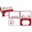 Jumbo Christmas Gift Tag Stickers 60 Count Modern Red, White, Silver, and Gold Xmas Designs - Looks Great on Gifts Presents, Wrapping Paper and Gift Bags.