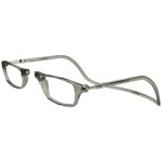Clic Magnetic Reading Glasses for Men or Women, Computer Readers, Original (S-M, Smoke, 2.50 Magnification)