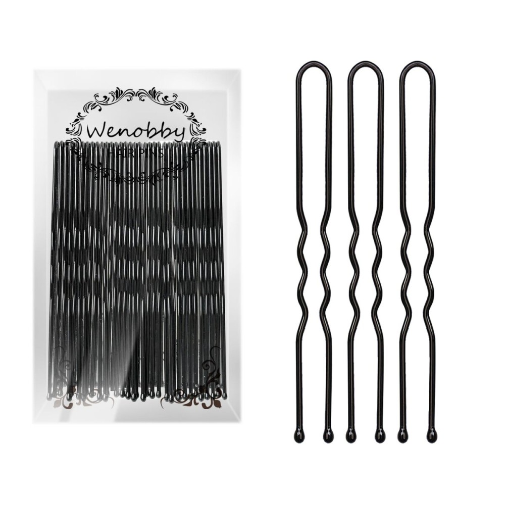 U Shaped Hair Pins for Buns, 100 PCS 2.8 Hair Pins for Women Hair Styling with Thick Hair
