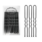 U Shaped Hair Pins for Buns, 100 PCS 2.8 Hair Pins for Women Hair Styling with Thick Hair