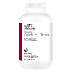 Bariatric Advantage Calcium Citrate Chewable 500 mg - for Bariatric Surgery Patients - High-Potency, Easy-Digest Tablets - Calcium Citrate - Bone Strength Supplements* - Wild Cherry - 90 Count