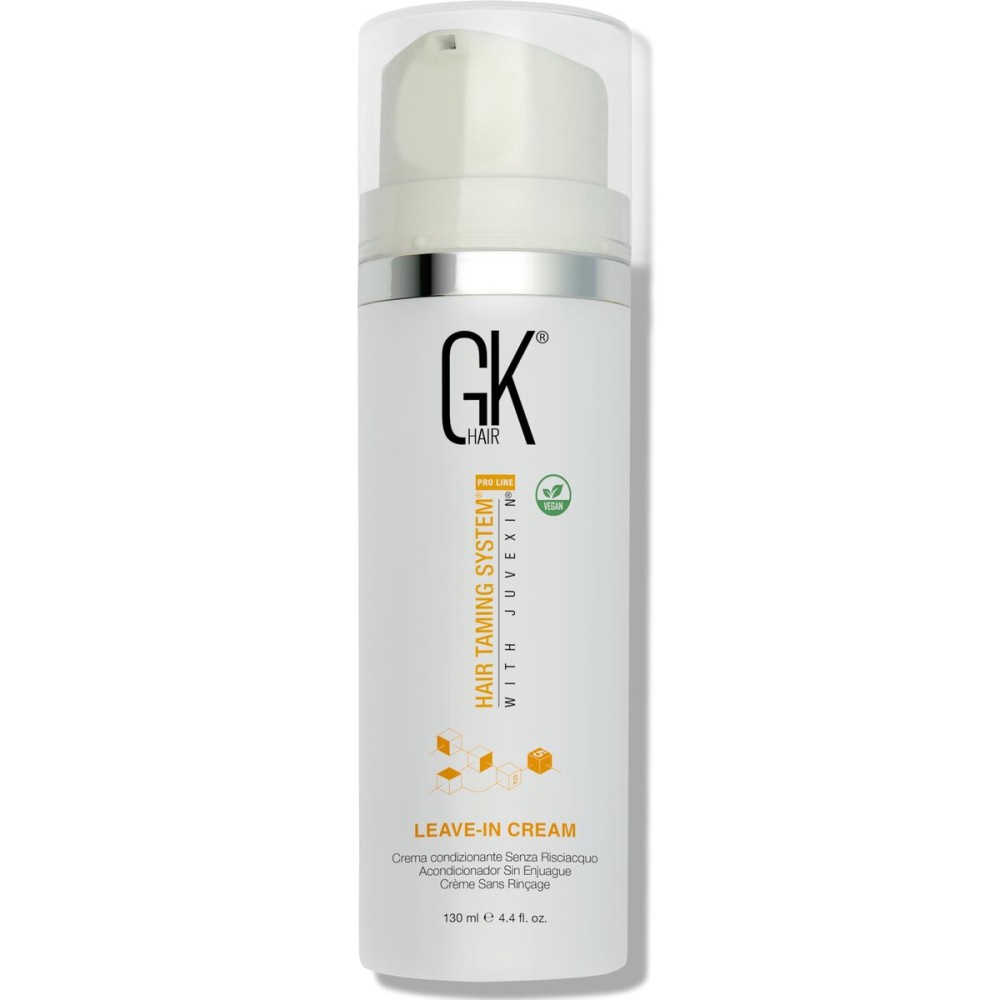 GK HAIR Vegan leave in conditioner for dry damaged hair (4.4 Fl Oz/130ml) Conditioning Hydrating Smoothing Moisturizing & Frizz Control For Dry Damaged Hair Taming before Swimming or Exercise