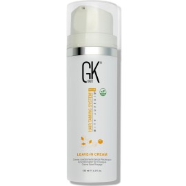 GK HAIR Vegan leave in conditioner for dry damaged hair (4.4 Fl Oz/130ml) Conditioning Hydrating Smoothing Moisturizing & Frizz Control For Dry Damaged Hair Taming before Swimming or Exercise