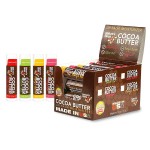 Nature\'s Bees Cocoa Butter Lip Balm Moisturizer, 24 Pack with 4 Flavors, Original, Shea Butter, Mango Butter, and Olive Oil, Made with Coconut Oil, Beeswax, Vitamin E and Aloe, 0.15 oz