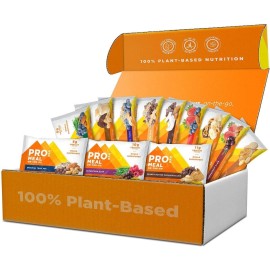PROBAR - Meal Bar 12 Flavor Variety Pack - Natural Energy, Non-GMO, Gluten-Free, Plant-Based, Whole-Food Ingredients, 3 Ounce Bars (Pack of 12) - Flavors May Vary