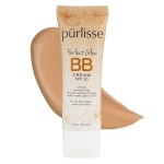prlisse Perfect Glow BB Cream with SPF 30 - Matte Meets Dewy Finish - Enriched with Goji & Hawthorn Berry to Help Improve Skin Texture & Radiance - Medium (1.4 oz)