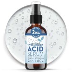 Hyaluronic Acid Serum for Face, Non-Greasy Ultra Hydrating Serum for Dry Skin, Facial Moisturizer for Plumper Skin, Anti Aging Skin Care for Wrinkles, Fine Lines, Brightening & Smoother Skin - 2oz