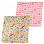 2pcs Pack Monvecle Baby Infant Waterproof Cotton Changing Pads Washable Resuable Diapers Liners Mats (2pcs Pink-28x20)