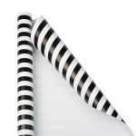 JAM Paper Gift Wrap - Striped Wrapping Paper - 25 Sq Ft (30 in x 10 Ft) - Red & White Stripes - Roll Sold Individually