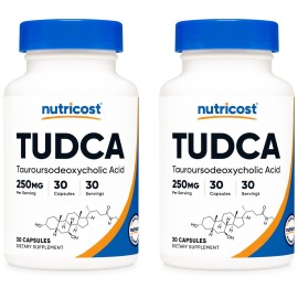 Nutricost Tudca 250mg, 30 Capsules (2 Bottles)