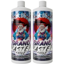GRAND MASTER SMOKE 64oz / 2 Pack Soak & Wash Bundle Glass Pipe Cleaner - Cleanse, Deodorize, Restore - No Shaking/No Scrubbing