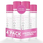 TRI Design Aerogel Hairspray - Strong Hold Hair Finishing Spray for Volumizing & Control, Flexible Styling for All Hair Types, Non-Sticky and Scented - For Women and Men - Pack of 4 (10.5 Oz)