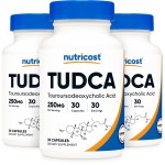 Nutricost Tudca 250mg, 30 Capsules (3 Bottles)