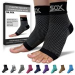 SB SOX Plantar Fasciitis Relief Socks - Ankle Brace Compression Sleeve - Arch Support for Foot Pain, Swelling, Heel Spurs - Foot Brace for Achilles Tendonitis Relief, Injury Recovery (Black, Medium)