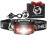 Foxelli USBCRechargeable LED Headlamp- UltraLight 2.4oz & Bright180Lumens- Red/White Light, 5Modes, IPX5 Waterproof, 40h Runtime for Trail Running, Camping, Hiking