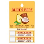Burt\'s Bees Lip Balm - Coconut and Pear, Lip Moisturizer With Responsibly Sourced Beeswax, Tint-Free, Natural Origin Conditioning Treatment, 2 Tubes, 0.15 oz.