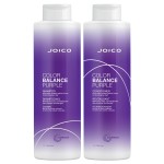 Joico Color Balance Purple Shampoo & Conditioner Set | Eliminate Brassy and Yellow tones | For Cool Blonde or Gray Hair