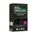 Indus Valley Bio Organic Natural Henna Hair Color Indigo Black 100gm| Organic Hair Colour, 100% Gray Hair Coverage And Long Lasting Hair Dye | Vegan and Cruelty-Free