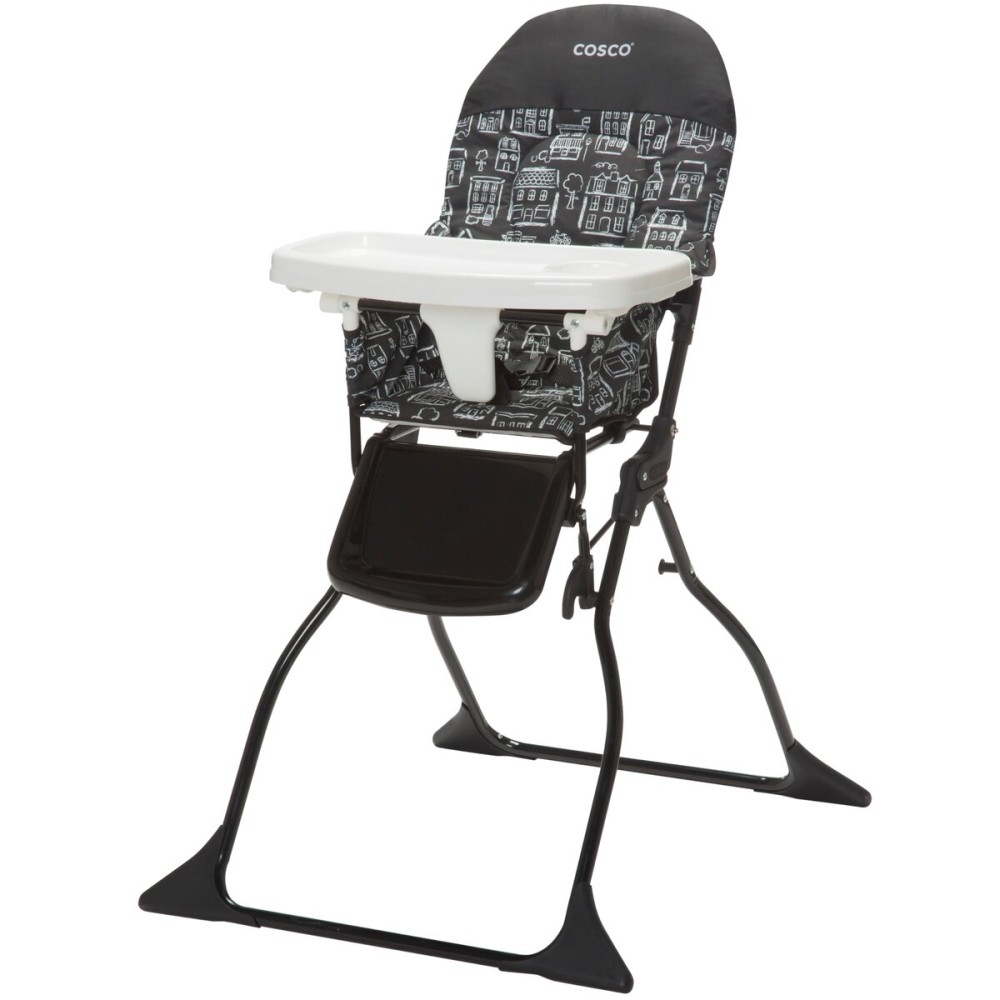 Cosco Kids Highchair for Baby, Simple Foldable High Chair, Convenient, Lightweight, and Compact Design, Mapleton