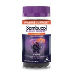 Sambucol Black Elderberry Gummies - Elderberry with Zinc and Vitamin C for Adults, Sambucus Gummies, Immune Support - 30 Count