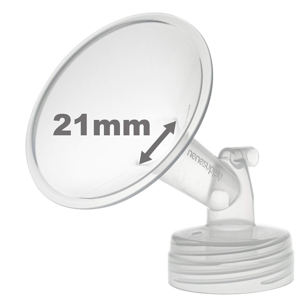 Nenesupply 21mm 1 pc Flange Compatible with Spectra S2 S1 9 Plus Synergy Gold Breastpump Replacement to Spectra Pump Parts Flange Accessories Wide Mouth Work with Valve Backflow Protector Bottle