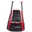 Athletico Baseball Bat Bag - Backpack for Baseball, T-Ball & Softball Equipment & Gear for Youth and Adults | Holds Bat, Helmet, Glove, & Shoes |Shoe Compartment & Fence Hook (Red)