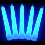 Glow Sticks Bulk Wholesale, 25 6 Industrial Grade Blue Light Sticks. Bright Color, Glow 12-14 Hrs, Safety Glow Stick with 3-Year Shelf Life, GlowWithUs Brand