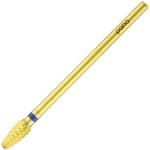 Pana 3/32 Safety Bit Nail Carbide Bit - For Electric Dremel Drill Machine (Medium, Mini Cone - Gold)