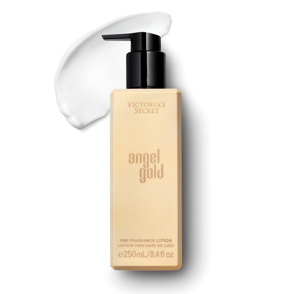 Victoria\'s Secret Angel Gold Fragrance Lotion, Notes of Sparkling Bergamot, Gardenia & Musk, (8.4 oz)