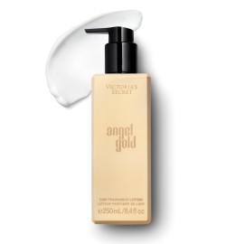 Victoria\'s Secret Angel Gold Fragrance Lotion, Notes of Sparkling Bergamot, Gardenia & Musk, (8.4 oz)